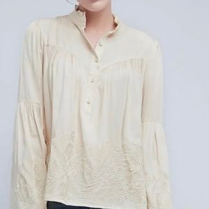 Anthropologie Eri + Ali Bell-Sleeved Top